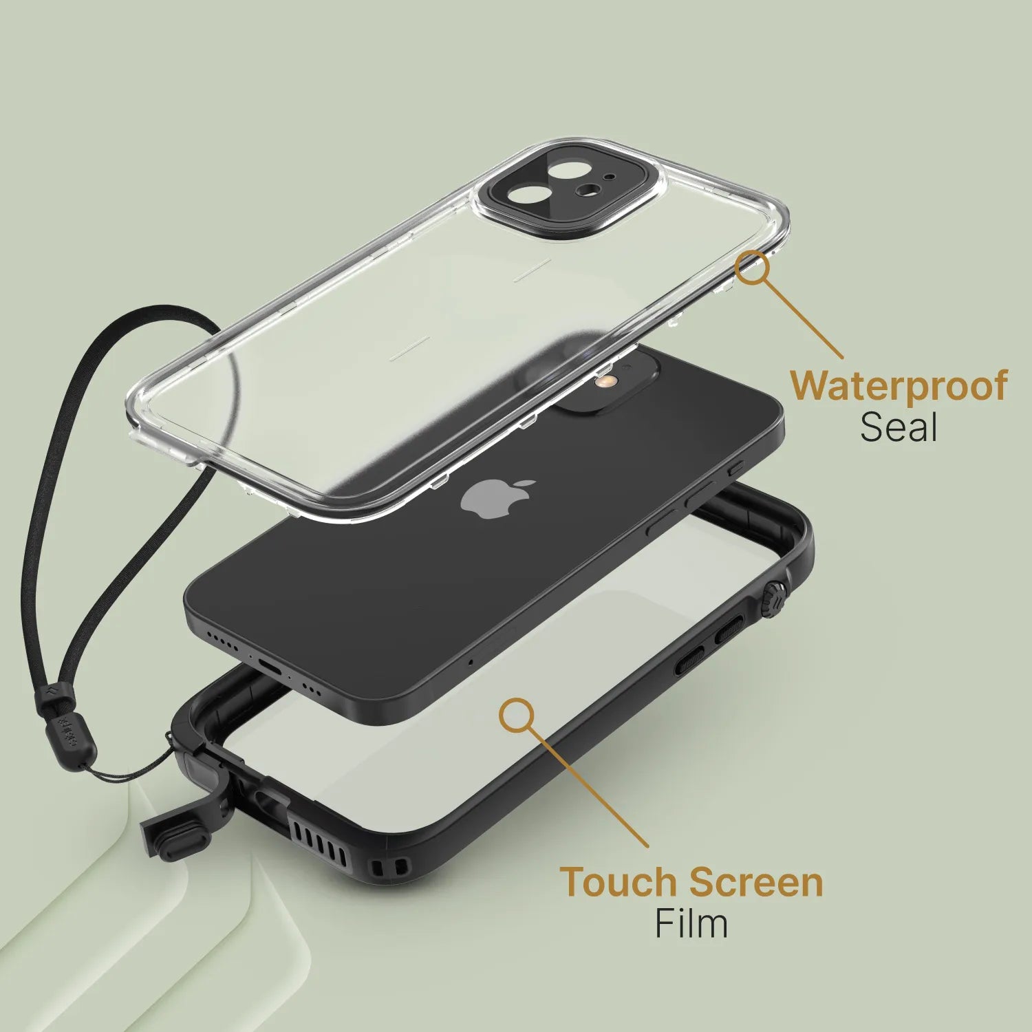 iPhone 12 - Waterproof Case, Total Protection-CA