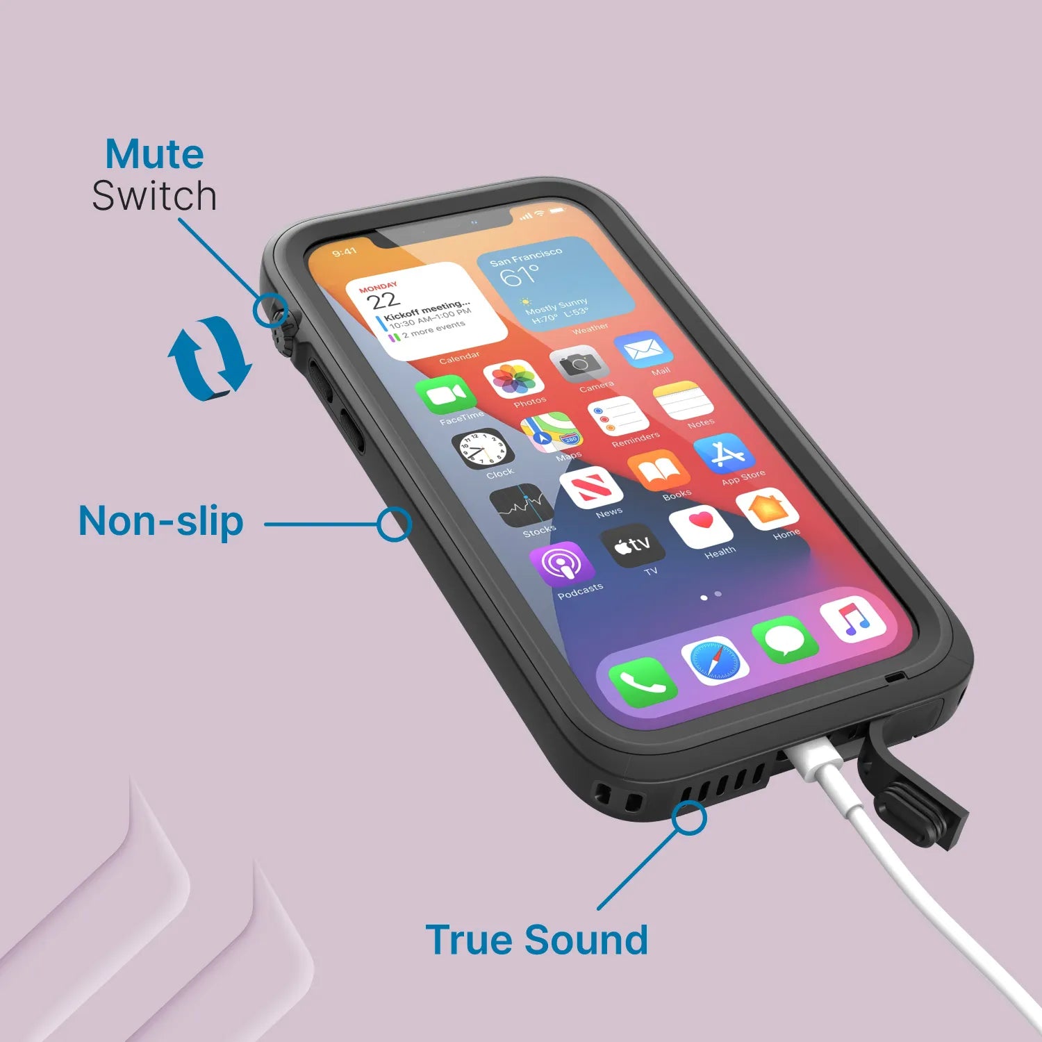 iPhone 12 - Waterproof Case, Total Protection-CA