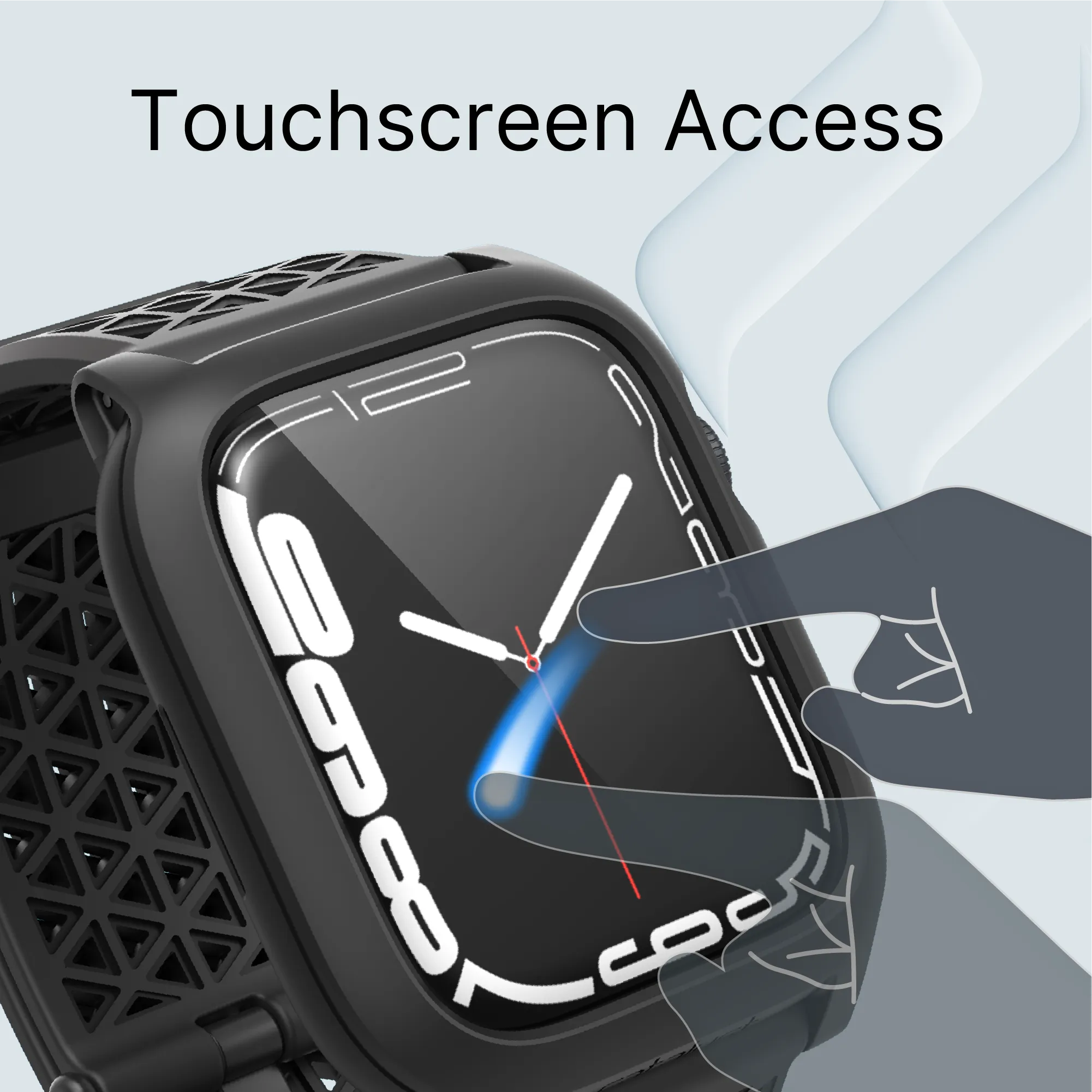 45mm - Rugged Case + Band for Apple Watch Series 9/8/7