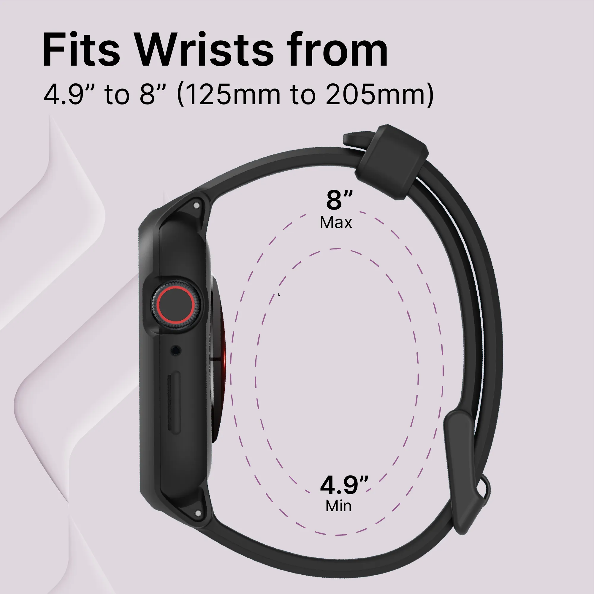 45mm - Rugged Case + Band for Apple Watch Series 9/8/7