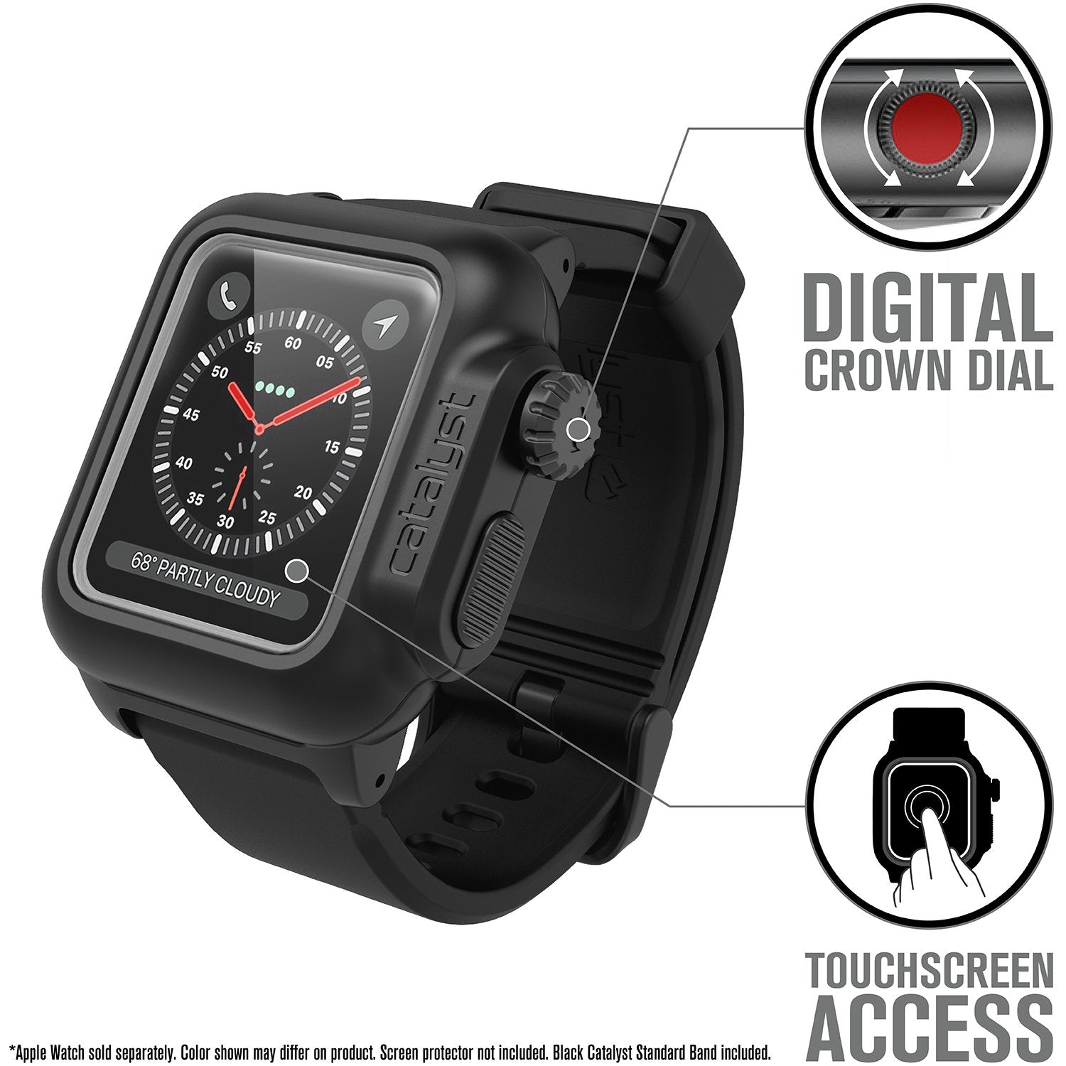 38mm - 100M Waterproof Case + Band for Apple Watch Series 3/2-UK