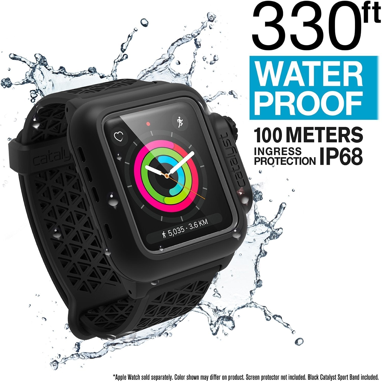 42mm - 100M Waterproof Case + Sport Band for Apple Watch Series 3/2