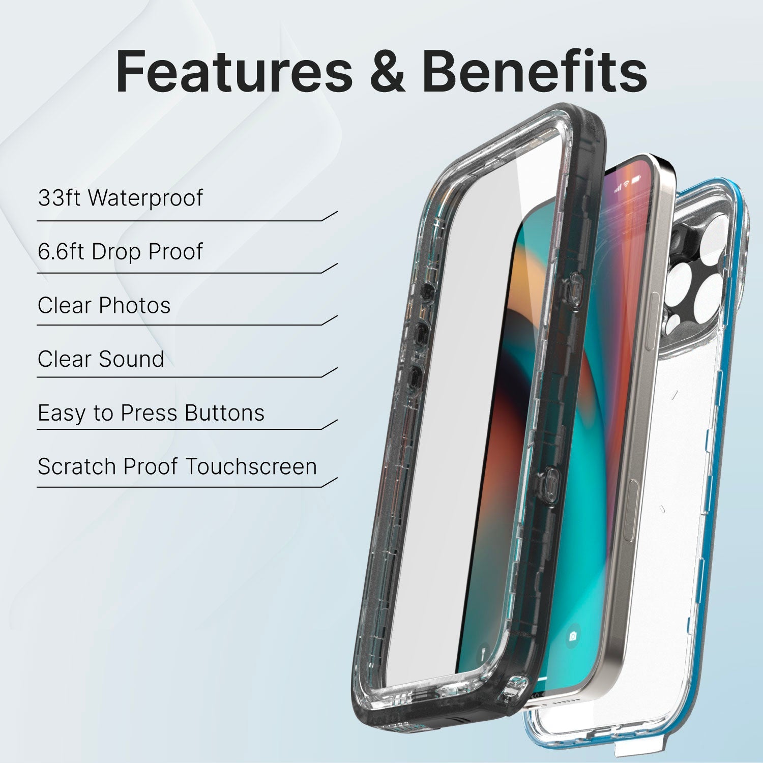 iPhone 16 Pro Max - Waterproof Case, Total Protection-UK