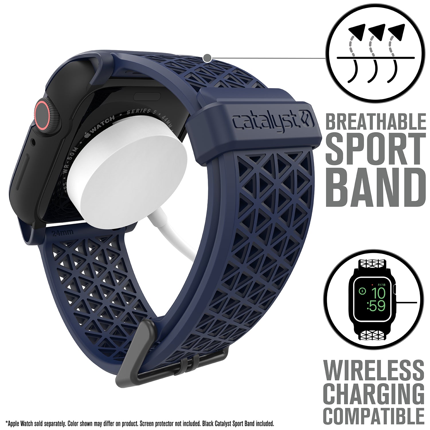 Original Apple Watch Band 42mm/44mm Sport Band - Midnight Blue